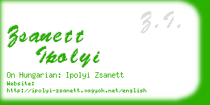 zsanett ipolyi business card